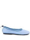 Alohas Gill Mesh Ballet Flats In 蓝色