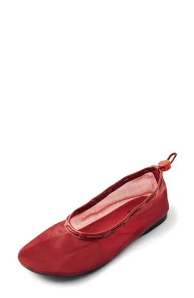 Alohas Gill Mesh Ballet Flat In Red