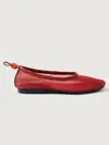 Alohas Gill Mesh Ballet In Red Mesh Leather