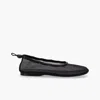 Alohas Gill Mesh Black Leather Ballet Flats