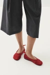 Alohas Gill Mesh Leather Ballet Flat In Red, Women's At Urban Outfitters