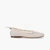 Alohas Gill Mesh Leather Ballet Flats In White