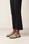Alohas Halia Beige Leather Mules In Beige