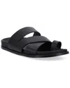Alohas Woman Thong Sandal Black Size 6 Leather In Black