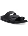 Alohas Woman Thong Sandal Black Size 6 Leather In Black