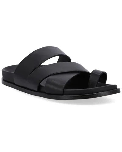 Alohas Woman Thong Sandal Black Size 6 Leather