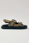Alohas Suede Sandals In Gray