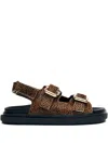Alohas Harper Soft Spotted Leather Sandals