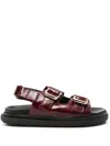 Alohas Harper Sandals In Burgundy