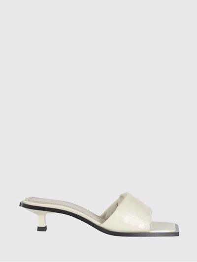 Alohas Heeled Sandal  Woman Color Cream In Gray