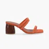 Alohas Woman Sandals Orange Size 10 Soft Leather