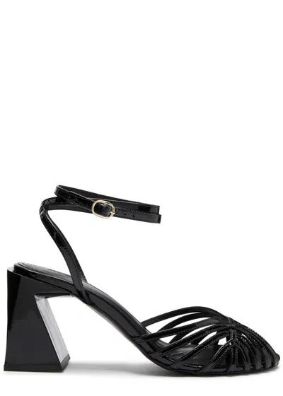 Alohas Jessa 90 Patent Leather Sandals In Black