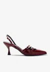 Alohas Joelle 75 Patent Leather Slingback Pumps
