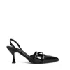 Alohas Black Patent Leather Joelle Slingback Pumps In Black