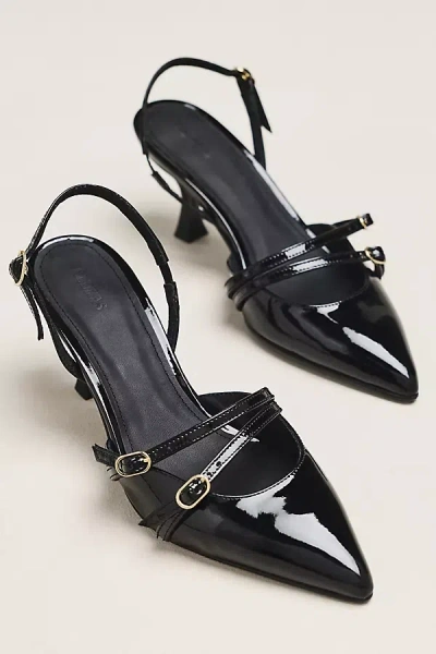 Alohas Joelle Slingback Heels In Black
