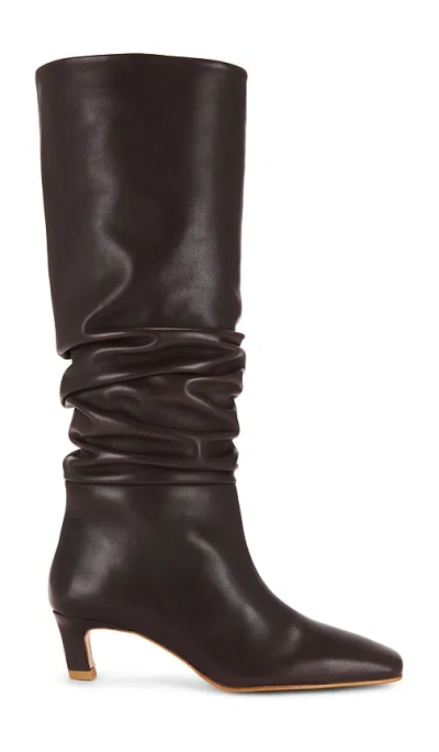 Alohas Kalila Leather Boots In Brown