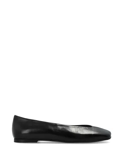 Alohas Katia Square-toe Ballet Flats In Black