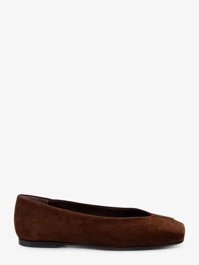 Alohas Katia Suede Ballerinas In Brown