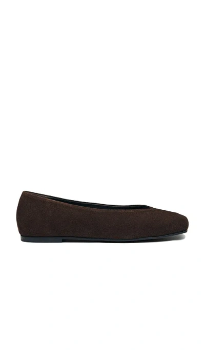 Alohas Katia Suede Ballet Flat In Brown