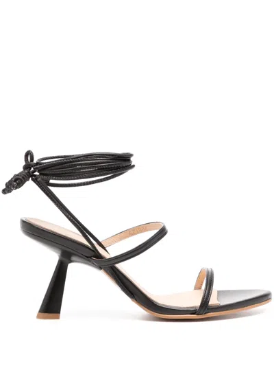 Alohas Kendra 65mm Leather Sandals In Black