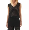 Alohas Kioko Black Knit Top In Black