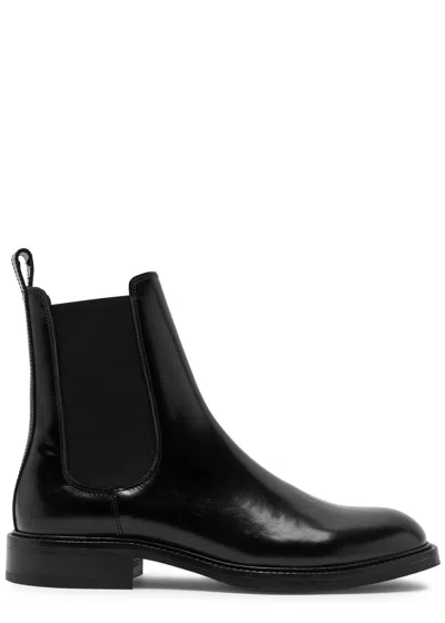 Alohas Lanz Leather Chelsea Boots In Black