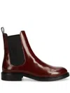 Alohas Lanz Burgundy Leather Ankle Boots In Red