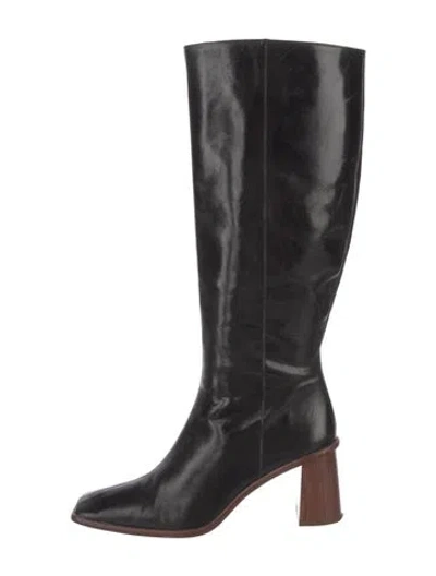 Pre-owned Alohas Leather Boots In Black
