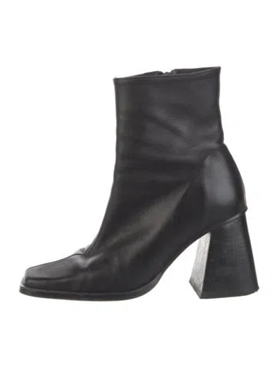 Pre-owned Alohas Leather Boots In Black/neutrals