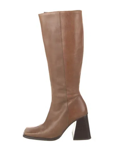Pre-owned Alohas Leather Boots In Brown