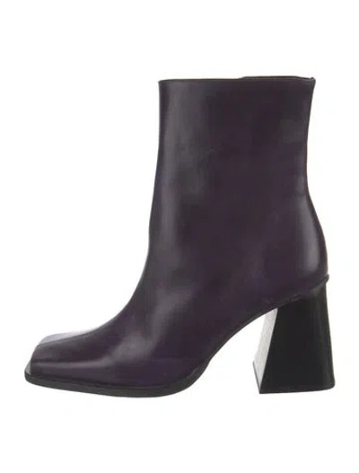 Pre-owned Alohas Leather Boots In Purple