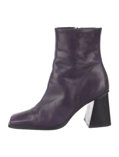 Pre-owned Alohas Leather Boots In Purple