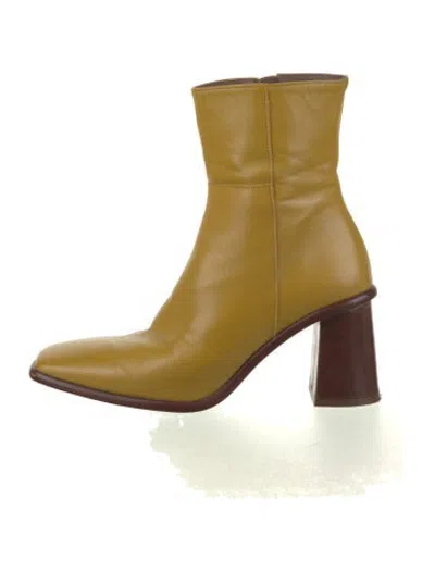 Pre-owned Alohas Leather Boots In Yellow