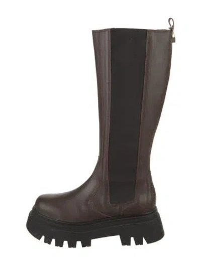 Pre-owned Alohas Leather Chelsea Boots In Black