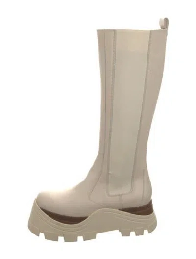 Pre-owned Alohas Leather Chelsea Boots In Neutrals