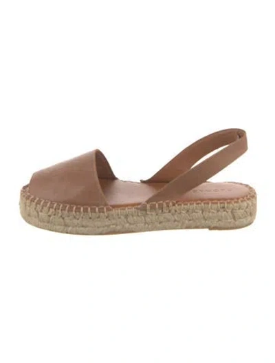 Pre-owned Alohas Leather Espadrilles In Neutrals