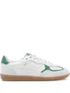 Alohas Leather Lace-up Sneakers In Green