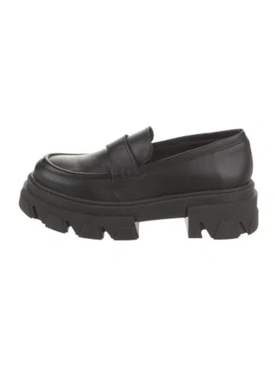 Pre-owned Alohas Leather Loafers In Black
