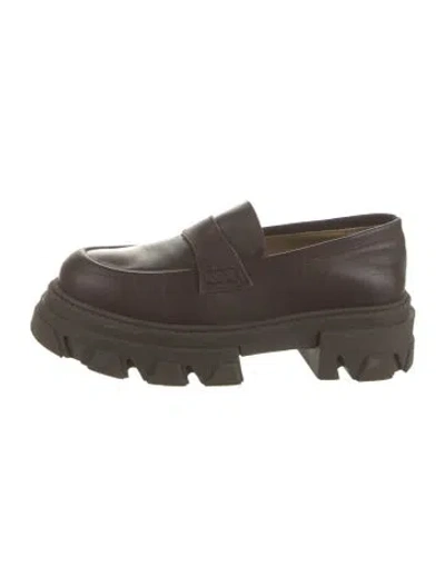 Pre-owned Alohas Leather Loafers In Brown