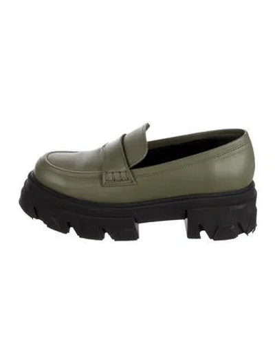 Pre-owned Alohas Leather Loafers In Green