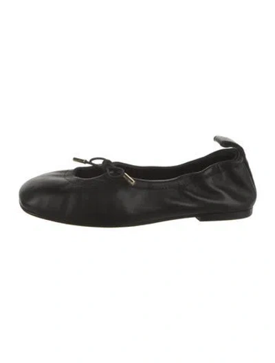 Pre-owned Alohas Leather Mary Jane Flats In Black