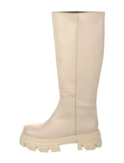 Pre-owned Alohas Leather Rain Boots In Neutral