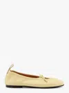 Alohas Leather Rosalind Ballerinas In Orange