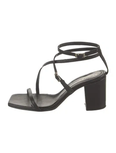 Pre-owned Alohas Leather Sandals In Black