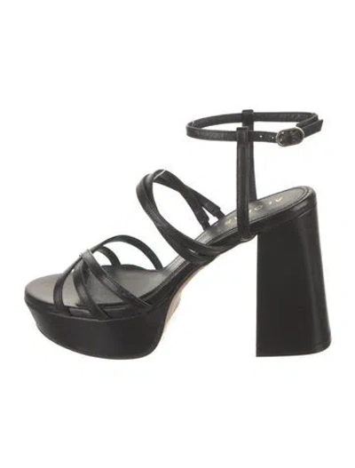 Pre-owned Alohas Leather Sandals In Black