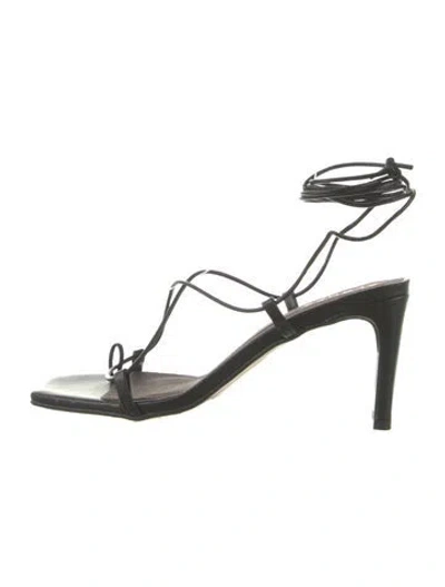 Pre-owned Alohas Leather Sandals In Black