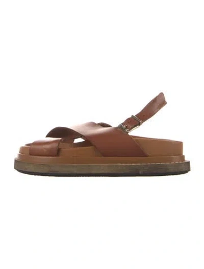 Pre-owned Alohas Leather Sandals In Brown