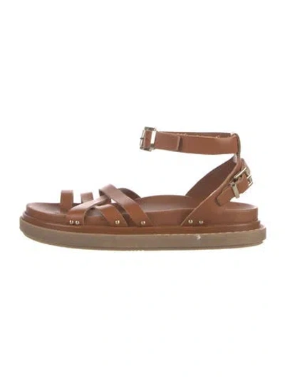 Pre-owned Alohas Leather Sandals In Brown