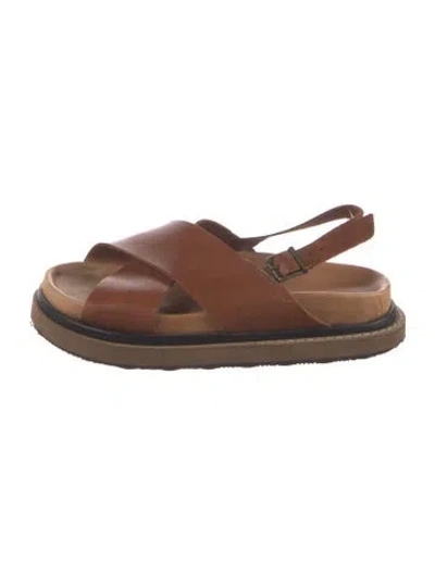 Pre-owned Alohas Leather Sandals In Brown