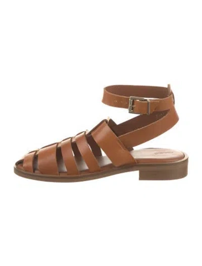 Pre-owned Alohas Leather Sandals In Brown